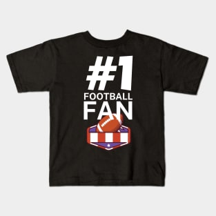 #1 Football fan Kids T-Shirt